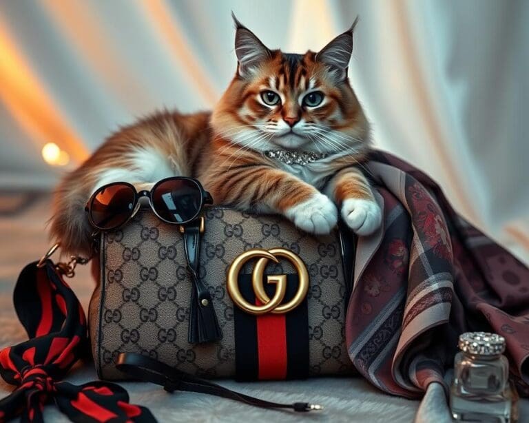 Katze trifft Gucci – Exklusive Accessoires