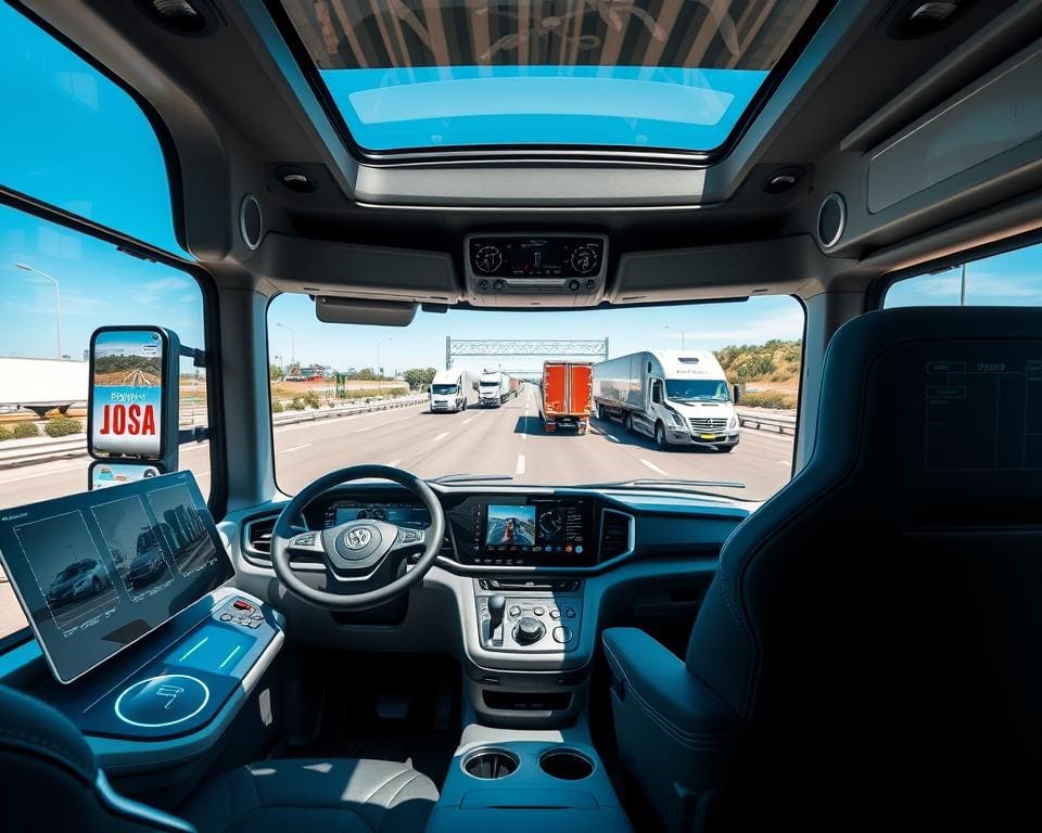 LKW Fahrer Technologie