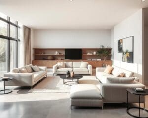 Minimalistische Sofas für moderne Wohnzimmer