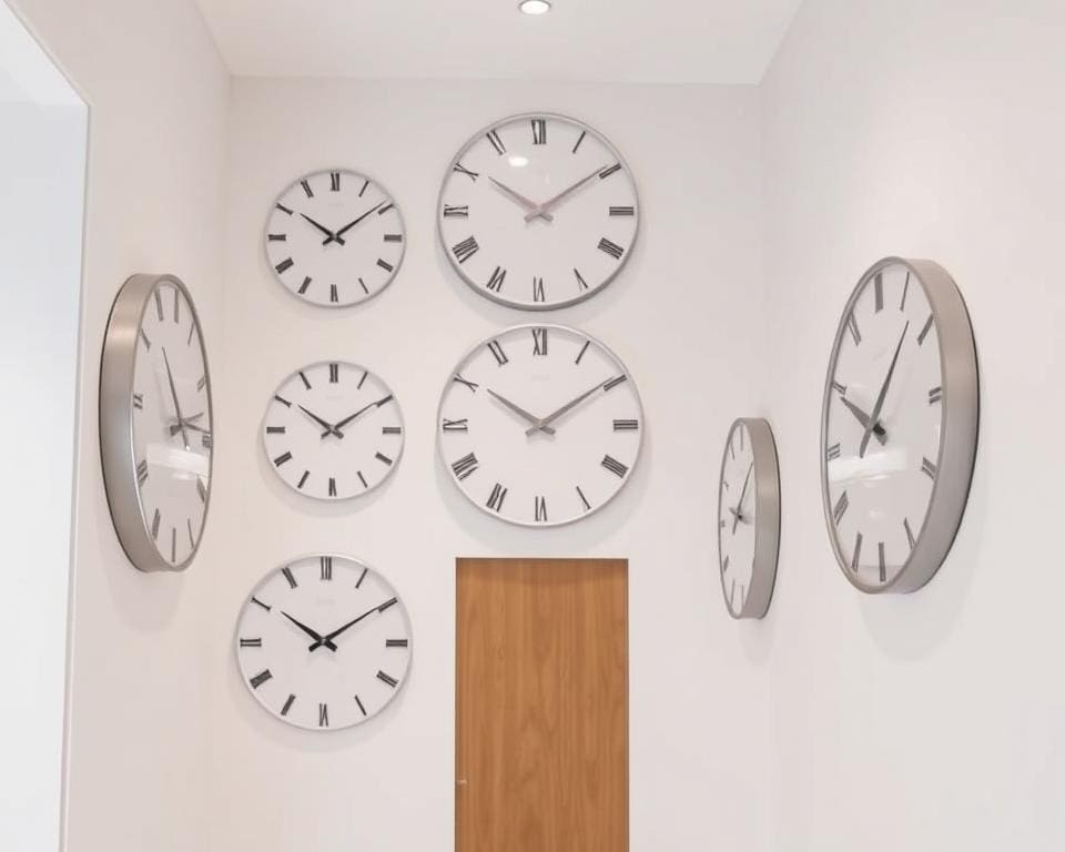Minimalistische Wanduhren für den Flur