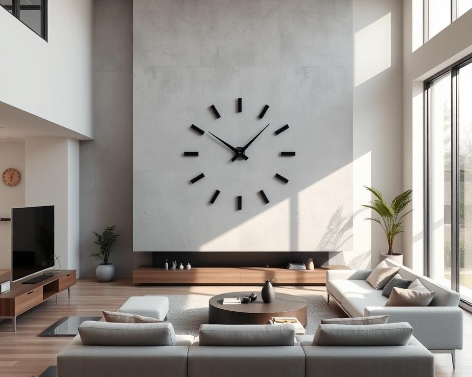 Moderne Wohnraum Uhr