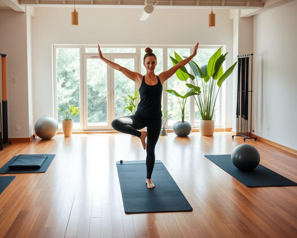 Pilates Übungen für Balance