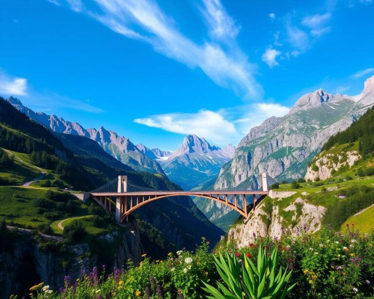 Reutte: Hängebrücke und Alpenpanorama