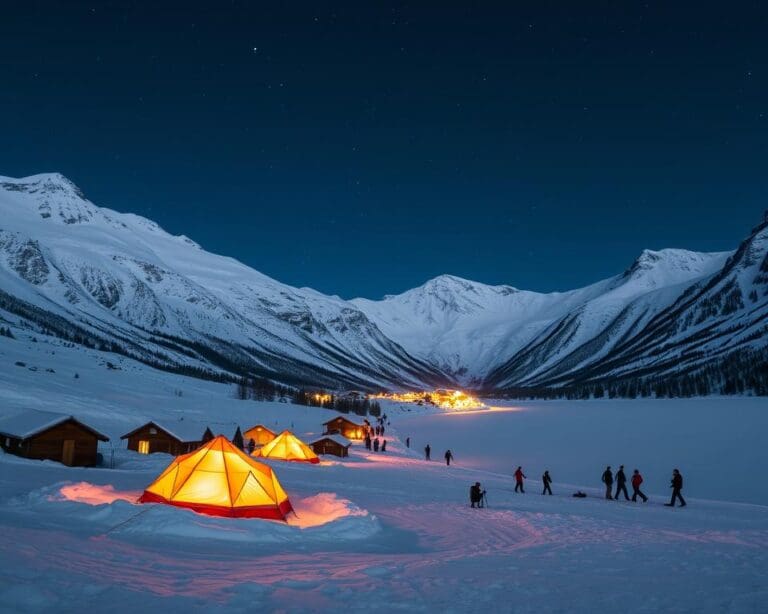 Saas-Fee: Abenteuerliches Wintercamping