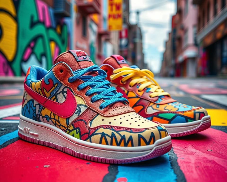 Sneakers mit kreativen Mustern