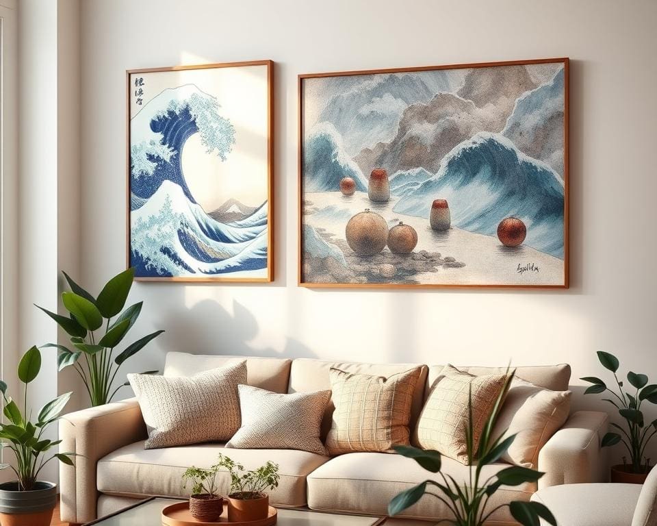 Hokusai Kunstdrucke und Monet Kunstdrucke für Kunst für Zuhause