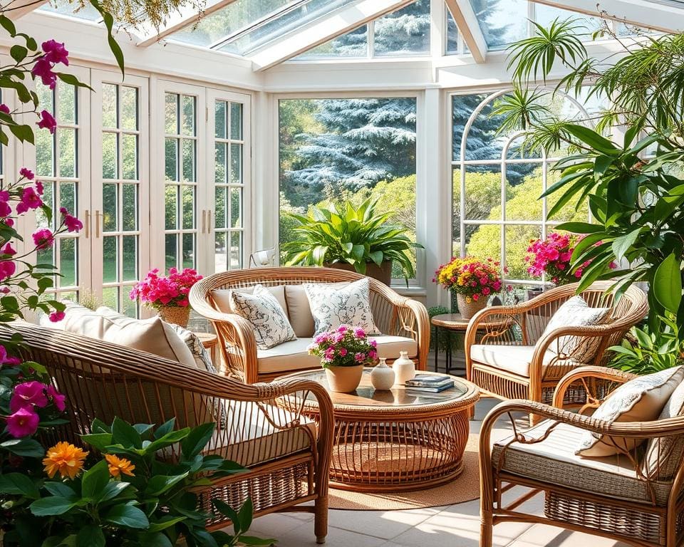 Rattanmöbel für den Wintergarten