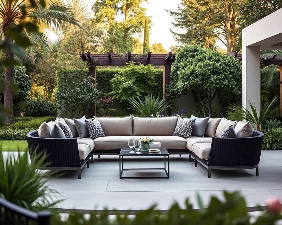 Stylisches Design von Dedon Outdoor-Sofas