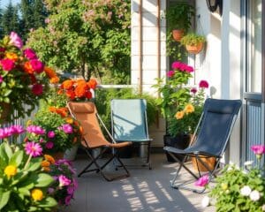 Klappstühle für Balkon und Garten