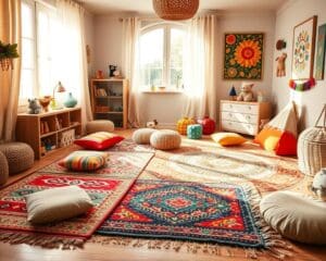 Teppiche im Boho-Stil für lebendige Kinderzimmer