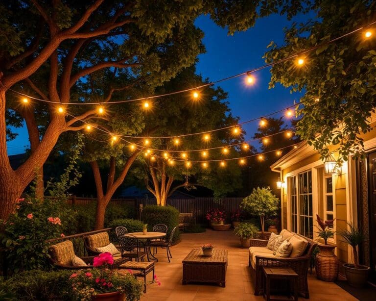 Outdoor-Lichterketten für gemütliche Sommerabende