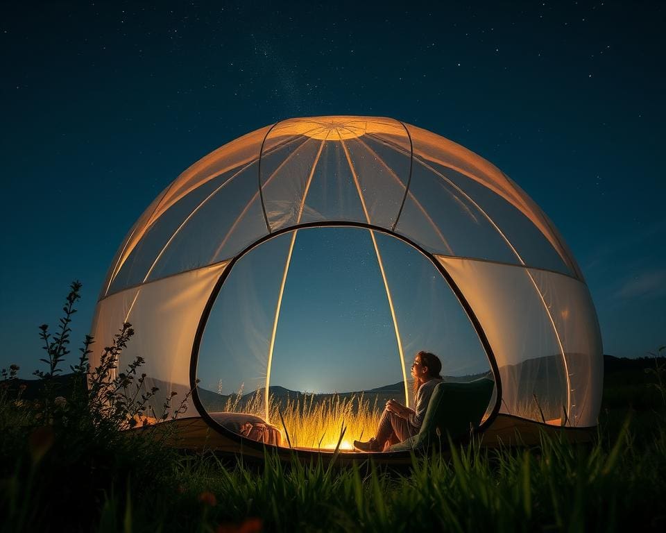 Welche Erlebnisse bietet eine Nacht im Bubble Tent?