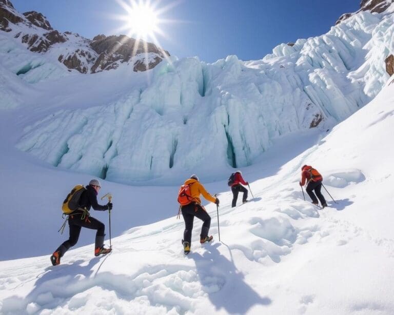 Welche Fähigkeiten lerne ich beim Eiskletterkurs?