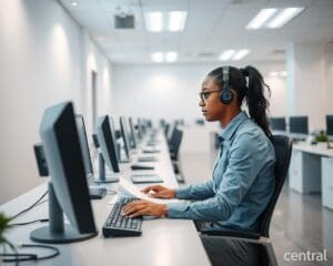 Wie arbeitet ein Mitarbeiter im zentralen Dienst?
