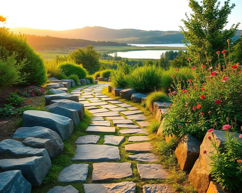 Gartenwege mit Naturstein gestalten