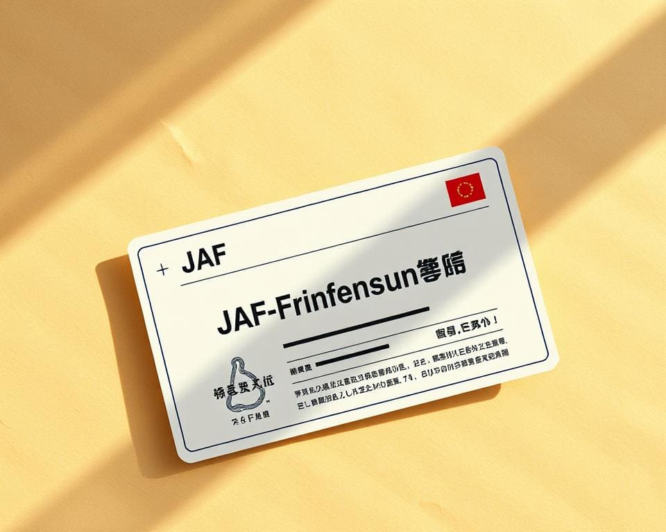 JAF Übersetzung Japan