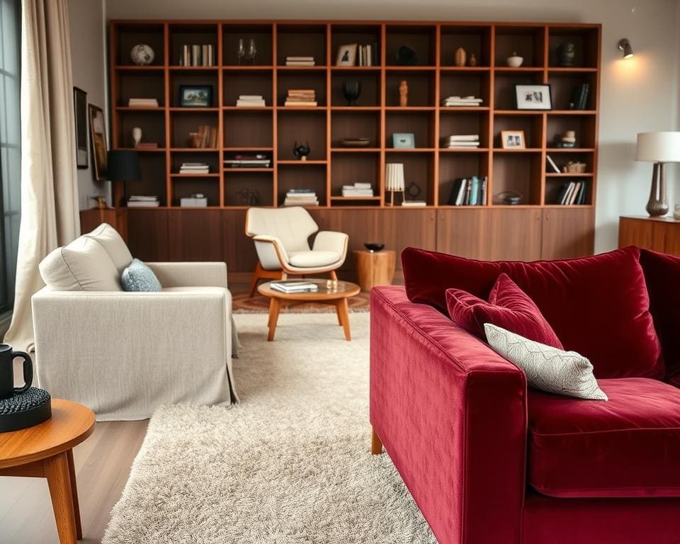Materialien für Sofas