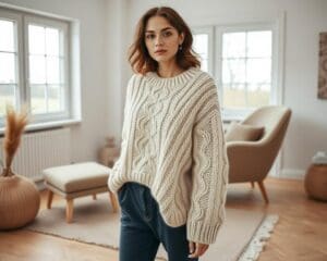 Strickmode modern kombiniert