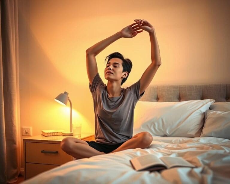 Was macht Stretching vor dem Schlafengehen?