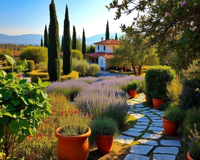 Was sind Tipps für ein mediterranes Gartenflair?