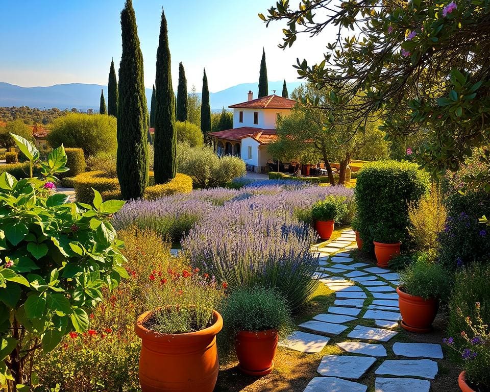 Was sind Tipps für ein mediterranes Gartenflair?
