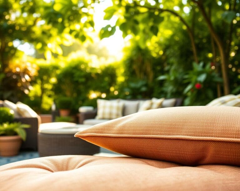 Was sind wetterfeste Stoffe für Gartenpolster?
