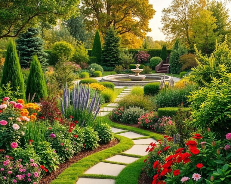 Wie lässt sich ein Garten für alle Jahreszeiten planen?