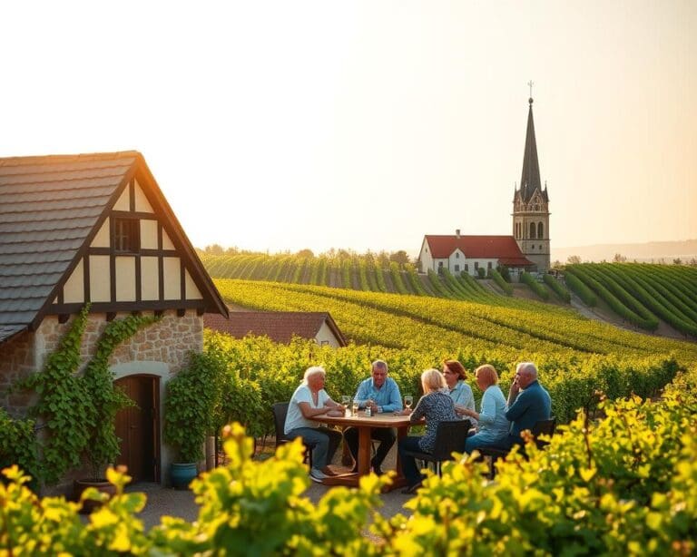 Wie lebt man umgeben von Wein in Escherndorf?