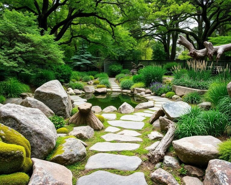 Wie legst du einen Garten mit Natursteinen an?