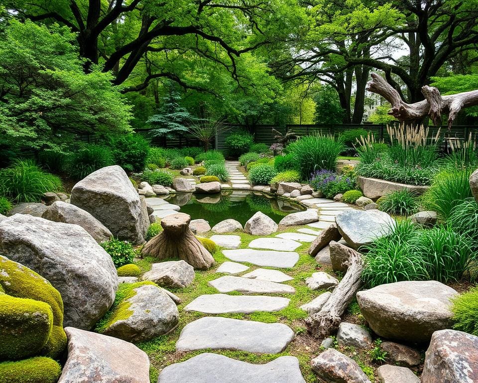 Wie legst du einen Garten mit Natursteinen an?