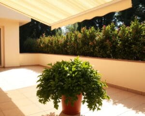 Wie schützt du deine Terrasse vor zu viel Sonne?
