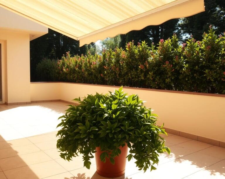 Wie schützt du deine Terrasse vor zu viel Sonne?