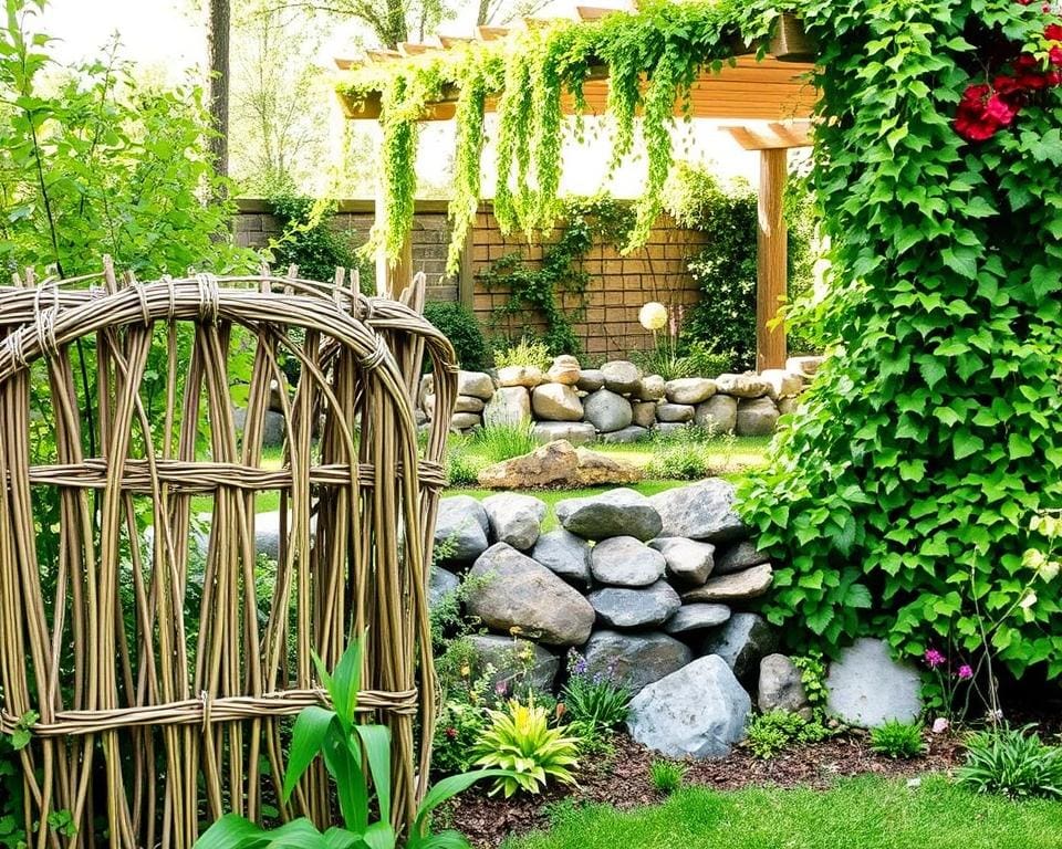 alternative Gartenbegrenzungen