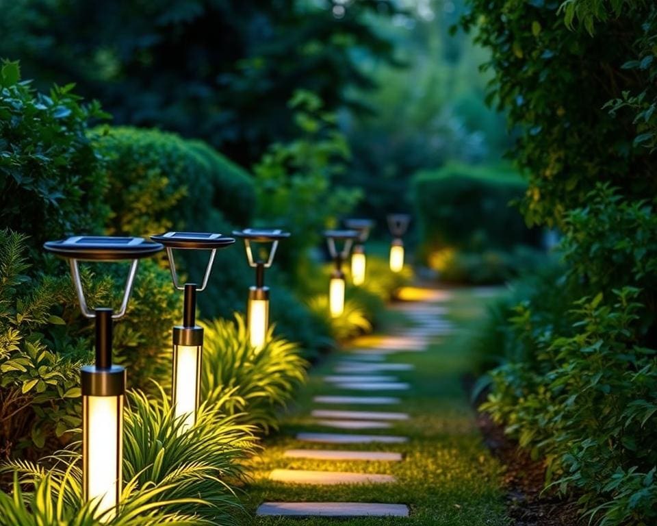 günstige Solar Gartenbeleuchtung