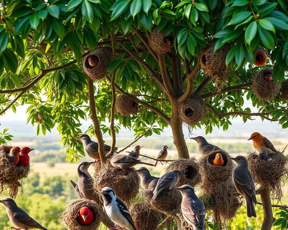 Vogelarten und ihre Nistgewohnheiten