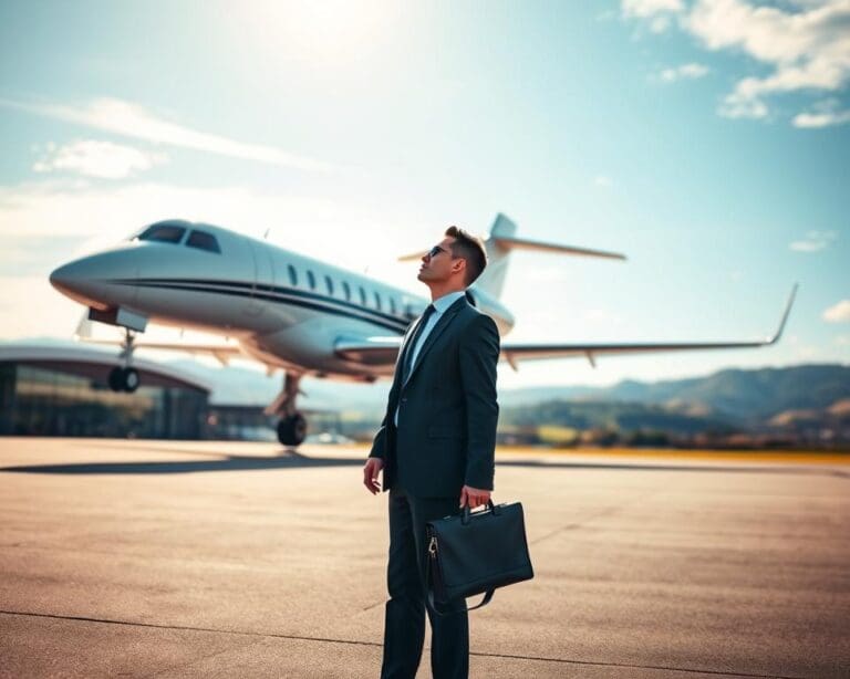 Wie bucht man einen Privatjet für Geschäftsreisen?