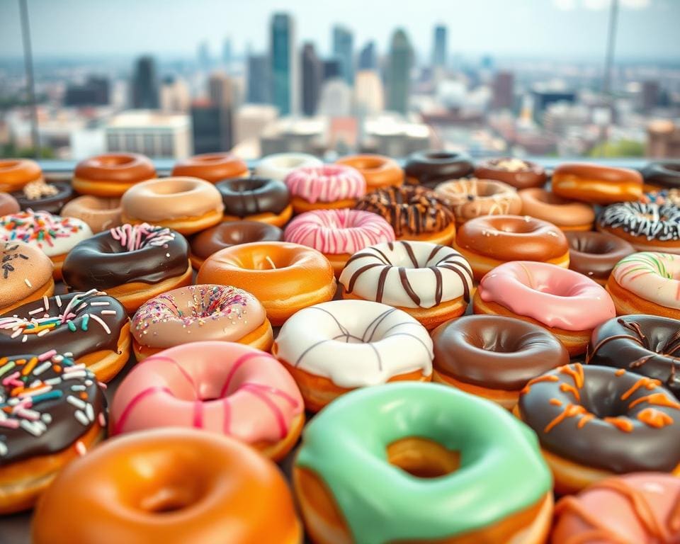 Unterschiedliche Donut-Arten in den USA