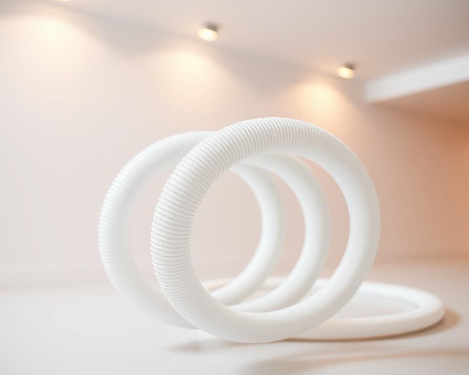 Wie flexibel ist eine weiße Heizungsrohrverkleidung?