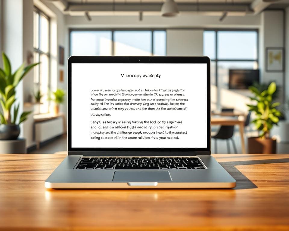 gutes Microcopy im UX-Kontext