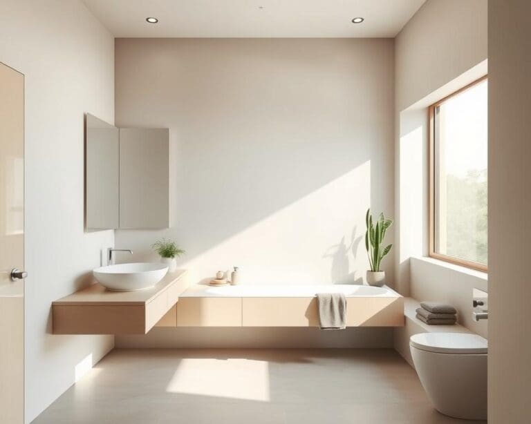 Minimalistische Badezimmerideen