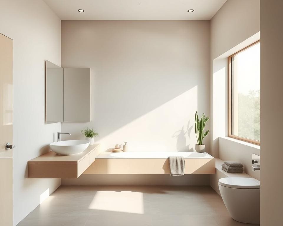 Minimalistische Badezimmerideen