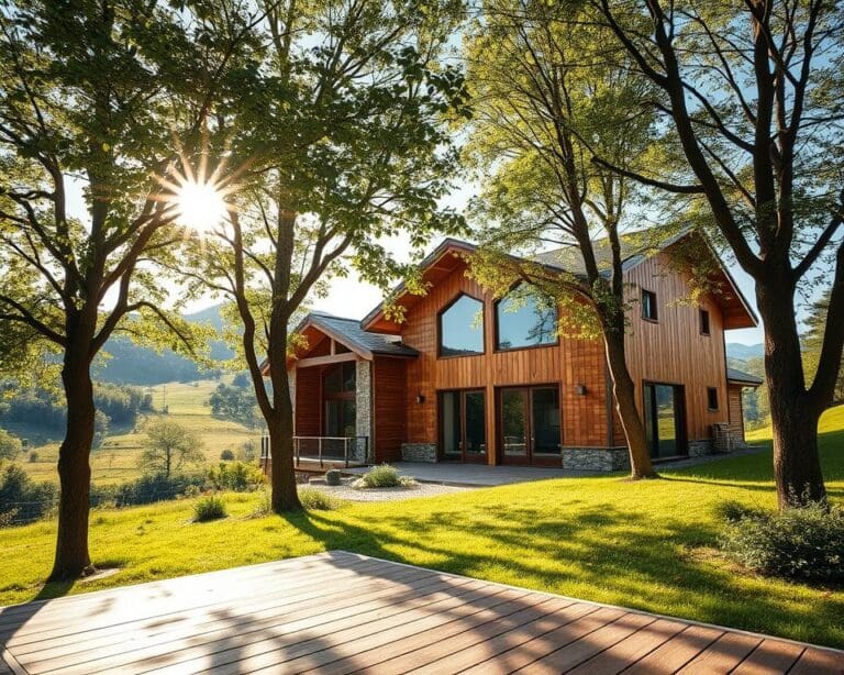 Warum ist Holz ein beliebter Baustoff beim Ökobau?