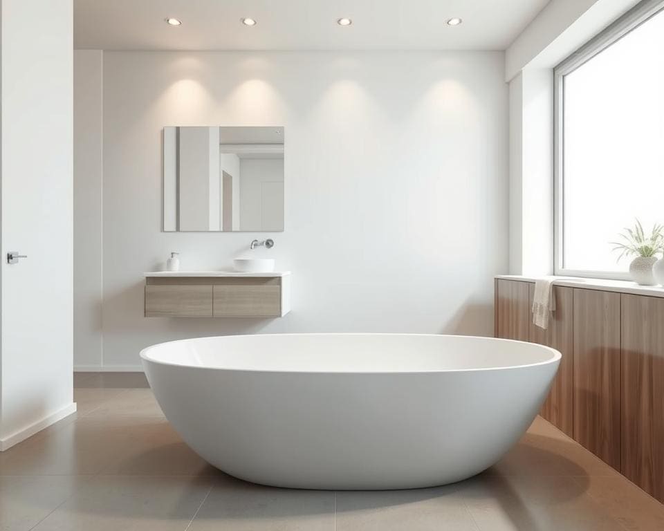 Was sind pflegeleichte Ideen fuer Badezimmerdesign?