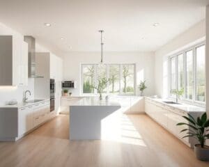 Wie richtest du deine Kueche hell und funktional ein?