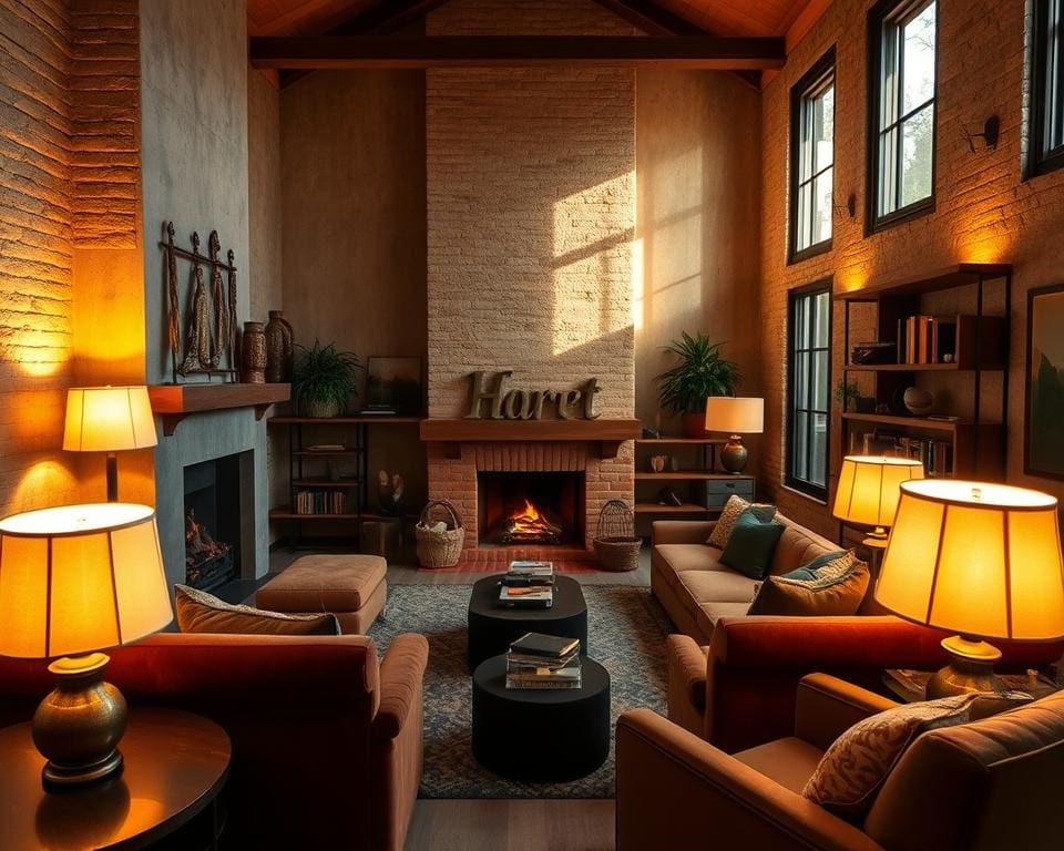Wie richtest du ein Wohnzimmer mit warmem Licht ein?