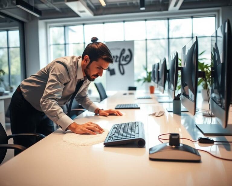 Was bietet ein Gebäudereiniger für Arbeitsräume?