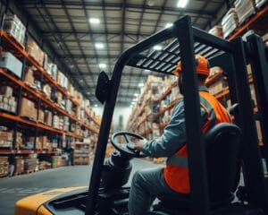 Wie arbeitet ein Staplerfahrer im Großlager?