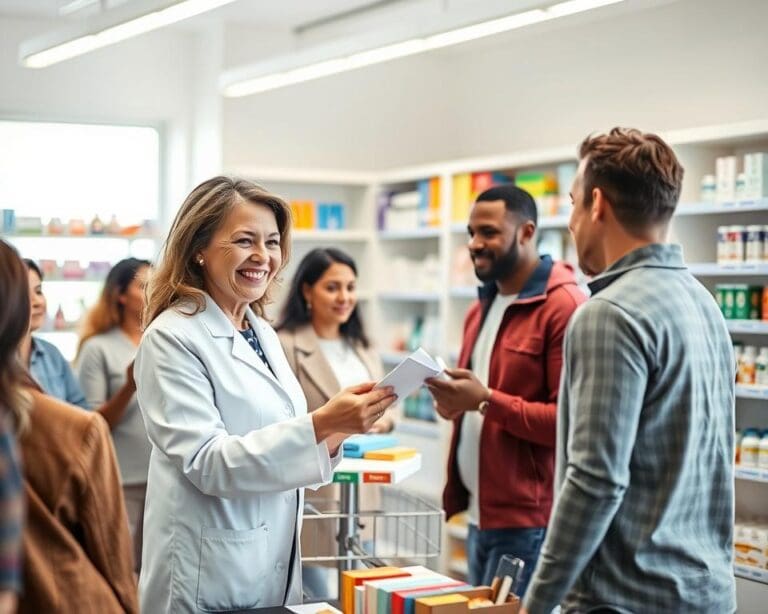 Wie unterstützt ein Apotheker Kunden?