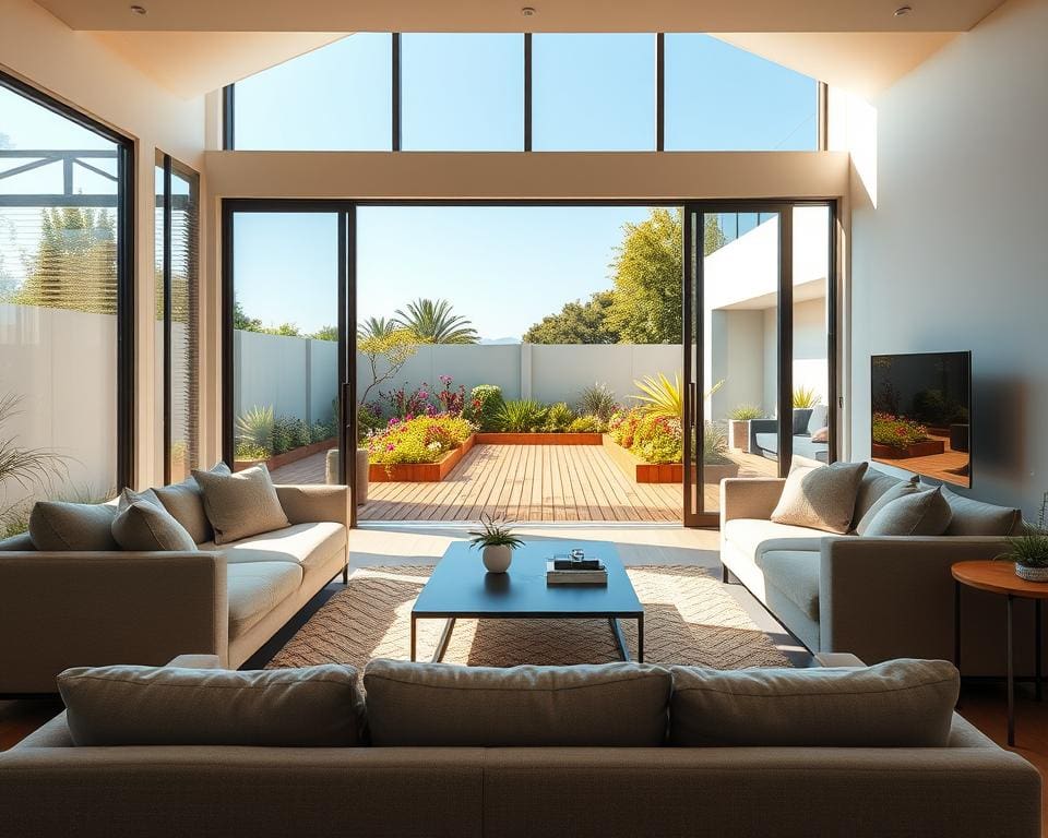 Wie verbindet man Innen- und Außenbereich?