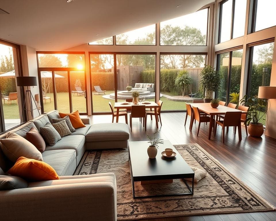 Wie gestaltet man eine offene Wohnlandschaft?